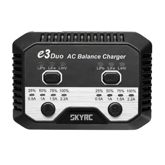 SKYRC e3 Duo LiPo 2-3S Balance-Charger Ladegert 2 Kanal 230V SK100164 Bild 2