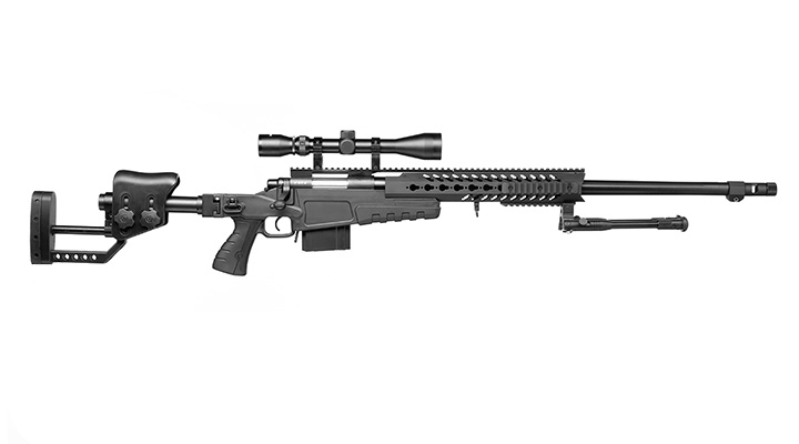 Well MB4418-2D Mk13 Custom Snipergewehr inkl. Zweibein / Zielfernrohr Springer 6mm BB schwarz Bild 2