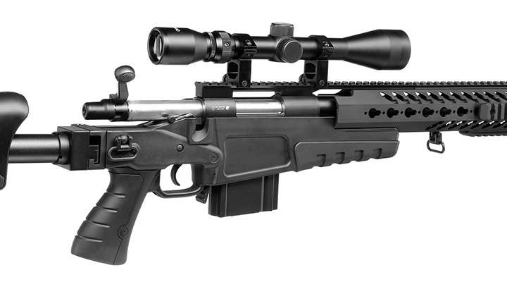 Well MB4418-2D Mk13 Custom Snipergewehr inkl. Zweibein / Zielfernrohr Springer 6mm BB schwarz Bild 8