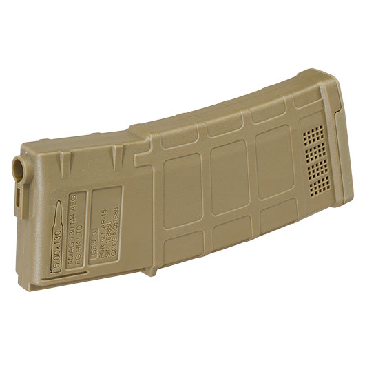 Ares M4 / M16 AMAG Magazin Mid-Cap 130 Schuss Dark Earth