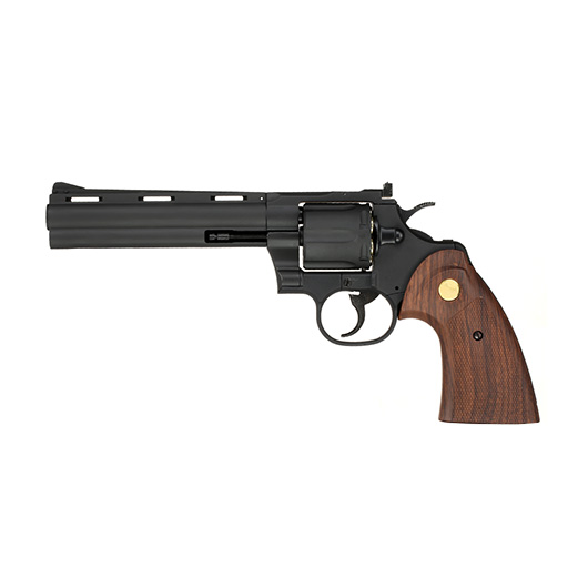 King Arms .357 Python 6 Zoll Revolver Vollmetall Gas 6mm BB schwarz Bild 1