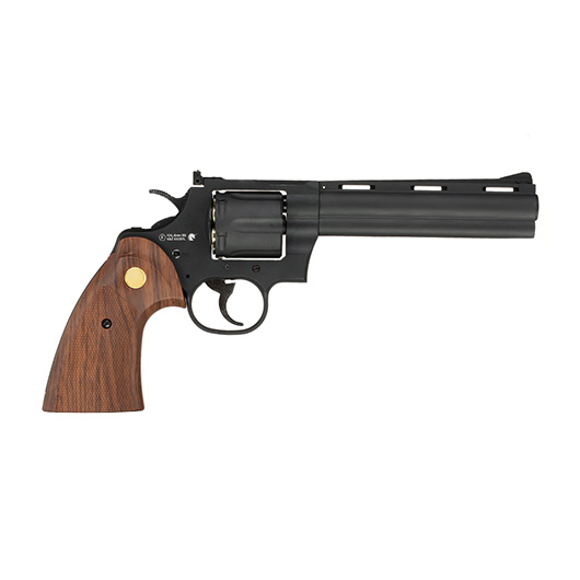 King Arms .357 Python 6 Zoll Revolver Vollmetall Gas 6mm BB schwarz Bild 2
