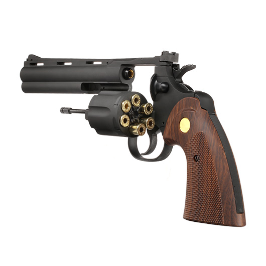 King Arms .357 Python 6 Zoll Revolver Vollmetall Gas 6mm BB schwarz Bild 4