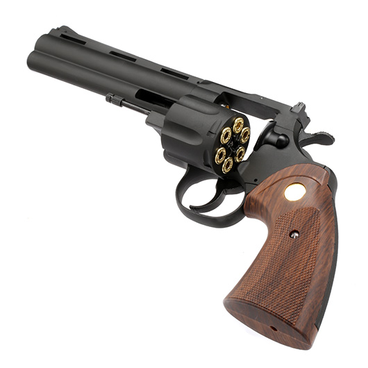 King Arms .357 Python 6 Zoll Revolver Vollmetall Gas 6mm BB schwarz Bild 7