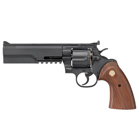 King Arms .357 Python 6 Zoll Evil-Killer Revolver Vollmetall Gas 6mm BB schwarz Bild 1