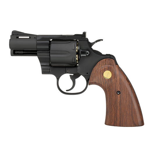 King Arms .357 Python 2.5 Zoll Revolver Vollmetall Gas 6mm BB schwarz Bild 1