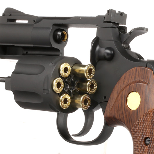 King Arms .357 Python 2.5 Zoll Revolver Vollmetall Gas 6mm BB schwarz Bild 5