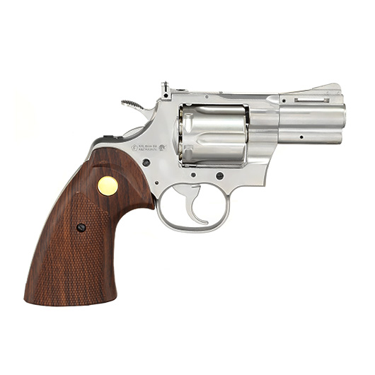 King Arms .357 Python 2.5 Zoll Revolver Vollmetall Gas 6mm BB Chrome-Finish Bild 2
