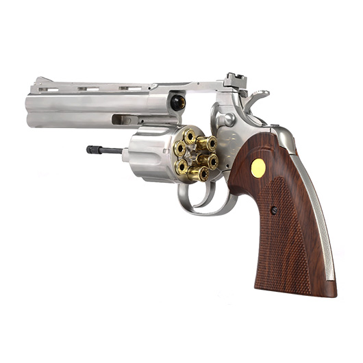 Ersatzteilset King Arms .357 Python 6 Zoll Revolver Vollmetall Gas 6mm BB Chrome-Finish Bild 4