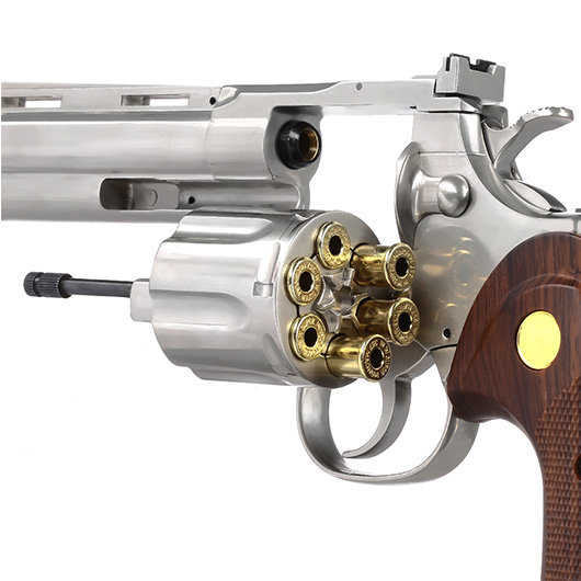 Ersatzteilset King Arms .357 Python 6 Zoll Revolver Vollmetall Gas 6mm BB Chrome-Finish Bild 5