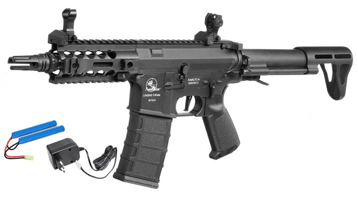 ASG Armalite M15 URX-SBR Sportline Komplettset S-AEG 6mm BB schwarz
