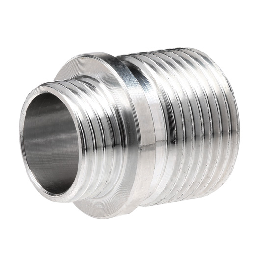 AiRReX Aluminium Schalldmpferadapter f. Pistolen 11mm+ auf 14mm- silber Bild 1