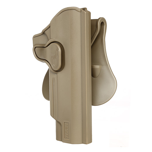 Amomax Tactical Holster Polymer Paddle fr M1911 Pistolen Rechts Flat Dark Earth Bild 5