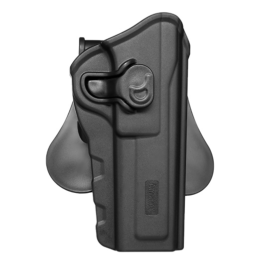 Amomax Tactical Holster Polymer Paddle fr Browning Hi-Power Rechts schwarz