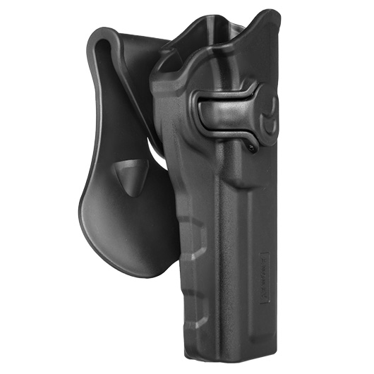 Amomax Tactical Holster Polymer Paddle fr Browning Hi-Power Rechts schwarz Bild 1