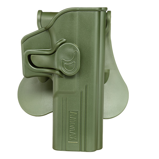 Amomax Tactical Holster Polymer Paddle fr Glock 17 / 22 / 31 Rechts oliv