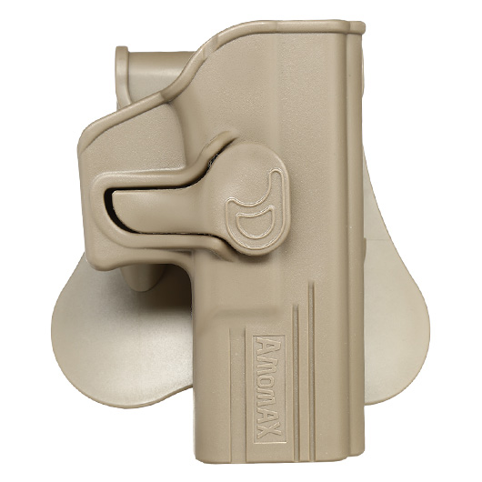Amomax Tactical Holster Polymer Paddle fr Glock 19 / 23 / 32 Rechts Flat Dark Earth