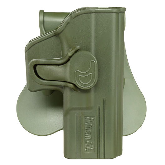 Amomax Tactical Holster Polymer Paddle fr Glock 19 / 23 / 32 Rechts oliv