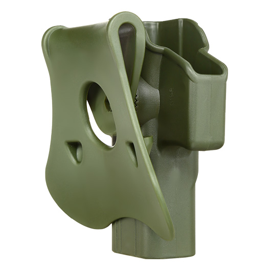 Amomax Tactical Holster Polymer Paddle fr Glock 19 / 23 / 32 Rechts oliv Bild 3