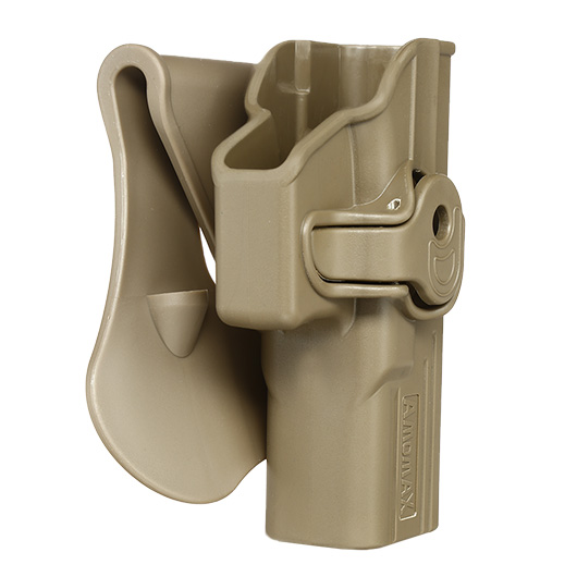 Amomax Tactical Holster Polymer Paddle fr Airsoft G-Modelle Rechts Flat Dark Earth Bild 1