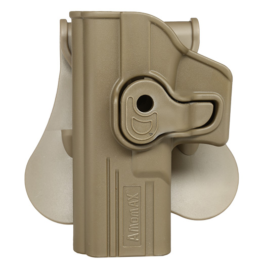 Amomax Tactical Holster Polymer Paddle fr Airsoft G-Modelle Links Flat Dark Earth