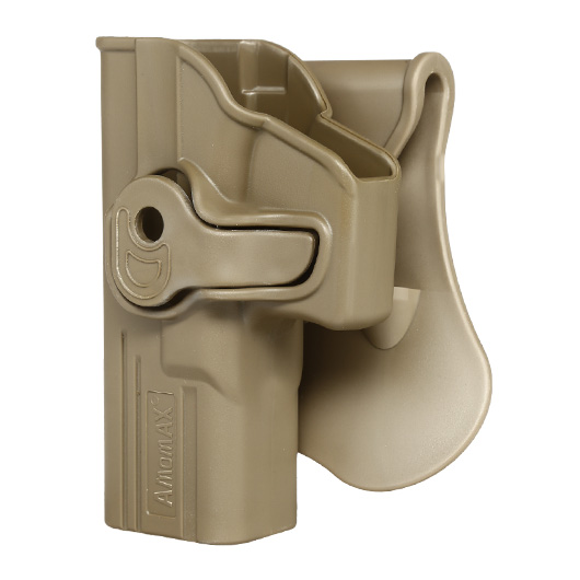 Amomax Tactical Holster Polymer Paddle fr Airsoft G-Modelle Links Flat Dark Earth Bild 1