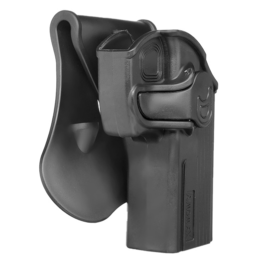 Amomax Tactical Holster Polymer Paddle fr CZ 75D Compact / Taurus 24/7 Rechts schwarz Bild 1