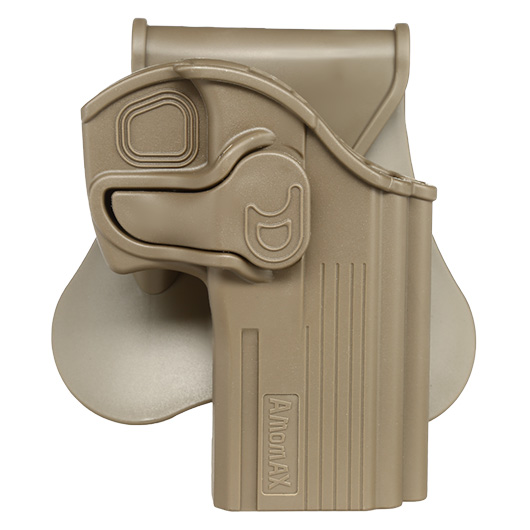 Amomax Tactical Holster Polymer Paddle fr CZ 75D Compact / Taurus 24/7 Rechts Flat Dark Earth