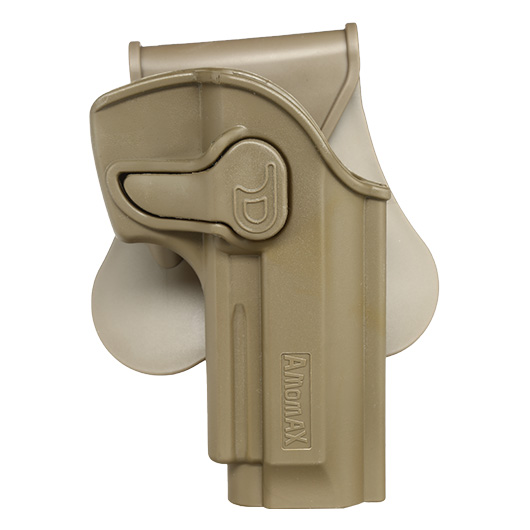 Amomax Tactical Holster Polymer Paddle fr Beretta 92 / 92F / M9 Rechts Flat Dark Earth