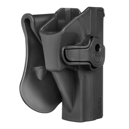 Amomax Tactical Holster Polymer Paddle fr H&K USP Serie / G&G GTP-9 Rechts schwarz Bild 1