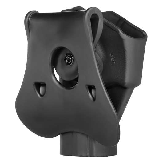 Amomax Tactical Holster Polymer Paddle fr H&K USP Serie / G&G GTP-9 Rechts schwarz Bild 3