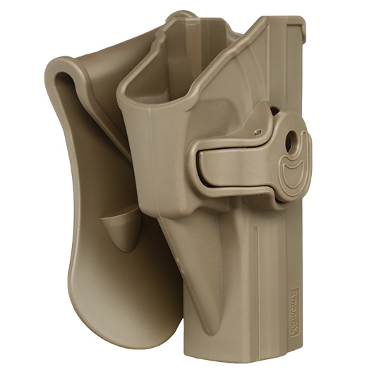 Amomax Tactical Holster Polymer Paddle fr H&K USP Serie / G&G GTP-9 Rechts Flat Dark Earth Bild 1