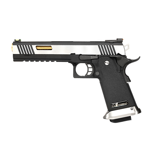 Wei-ETech Hi-Capa 6 WET Force Type-A Vollmetall GBB 6mm BB silber / gold Bild 1