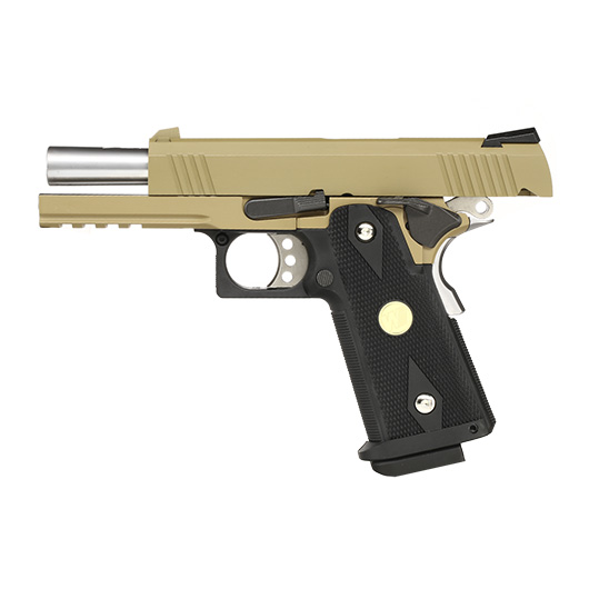 Wei-ETech Hi-Capa 4.3 Vollmetall GBB 6mm BB Tan / schwarz Bild 2