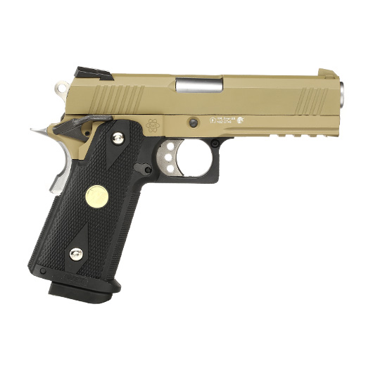 Wei-ETech Hi-Capa 4.3 Vollmetall GBB 6mm BB Tan / schwarz Bild 3