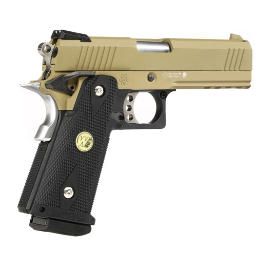 Wei-ETech Hi-Capa 4.3 Vollmetall GBB 6mm BB Tan / schwarz Bild 4