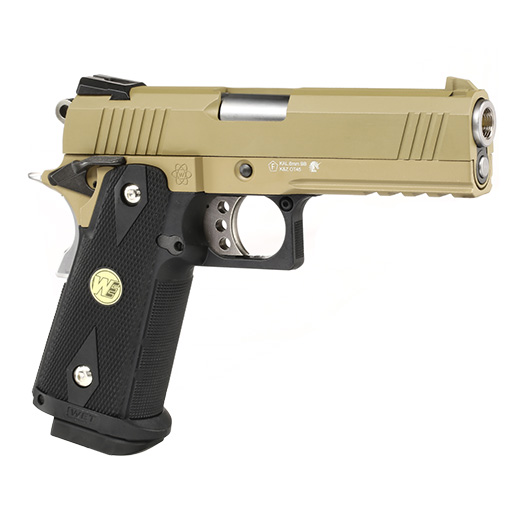 Wei-ETech Hi-Capa 4.3 Vollmetall GBB 6mm BB Tan / schwarz Bild 7