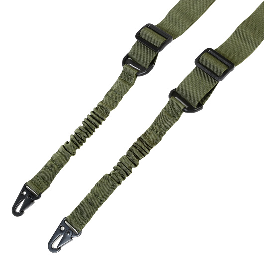 Amomax 2-Punkt Dual Bungee Universal Tactical Tragegurt Type 1 oliv Bild 1