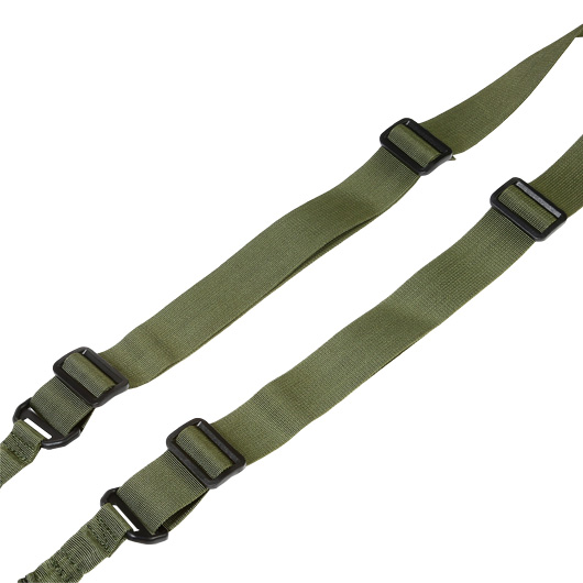 Amomax 2-Punkt Dual Bungee Universal Tactical Tragegurt Type 1 oliv Bild 3