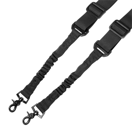 Amomax 2-Punkt Tragegurt Dual Bungee Universal Tactical Type 2 schwarz Bild 1