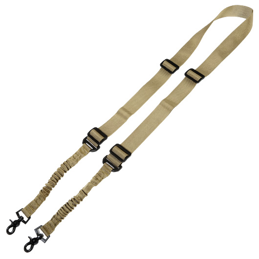 Amomax 2-Punkt Tragegurt  Dual Bungee Universal Tactical Type 2 Coyote Brown