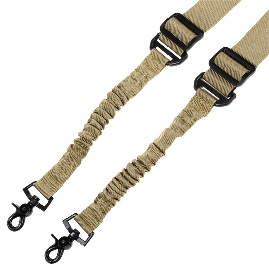 Amomax 2-Punkt Dual Bungee Universal Tactical Tragegurt Type 2 Coyote Brown Bild 1