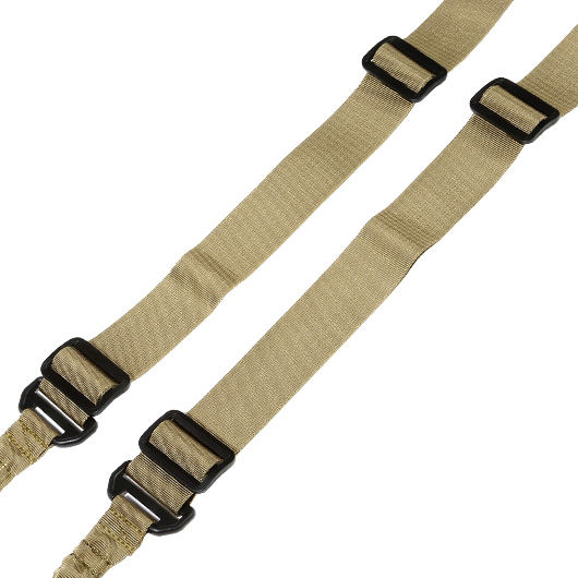 Amomax 2-Punkt Dual Bungee Universal Tactical Tragegurt Type 2 Coyote Brown Bild 3