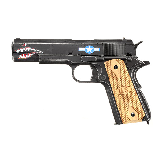 Cybergun / AWC Auto-Ordnance 1911 Squadron Vollmetall GBB 6mm BB Vintage-Black Bild 1