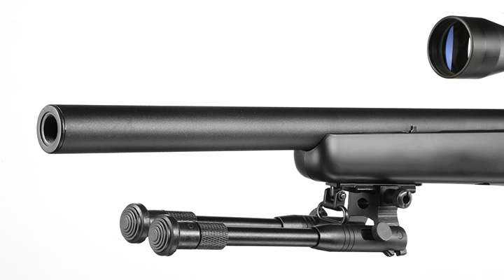 Well M700 Short-Type Snipergewehr inkl. Zweibein / Zielfernrohr Springer 6mm BB schwarz Bild 5