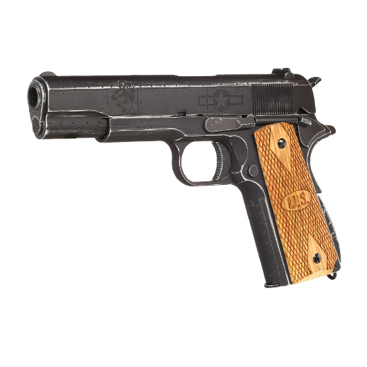 Cybergun / AWC Auto-Ordnance 1911 Victory Girls Vollmetall GBB 6mm BB Vintage-Black
