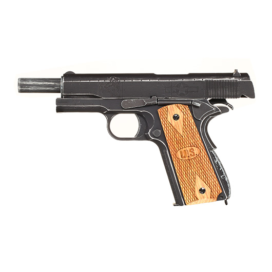 Cybergun / AWC Auto-Ordnance 1911 Victory Girls Vollmetall GBB 6mm BB Vintage-Black Bild 2