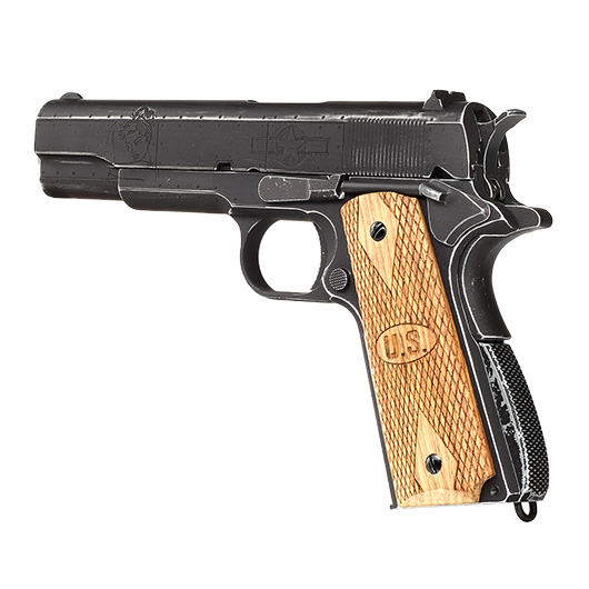 Cybergun / AWC Auto-Ordnance 1911 Victory Girls Vollmetall GBB 6mm BB Vintage-Black Bild 8