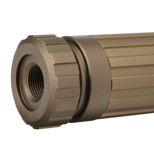 Action Army DDW Aluminium Sound Suppressor 14mm- f. AAP-01 Flat Dark Earth Bild 5