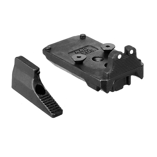 Action Army AAP-01 Stahl RMR Sight Direkthalterung inkl. Visierung vorne schwarz Bild 1